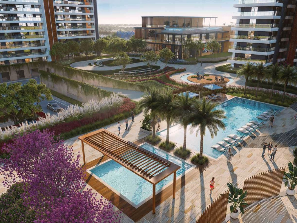 DLF The Dahlias Gurgaon Luxury Pool & Clubhouse Area