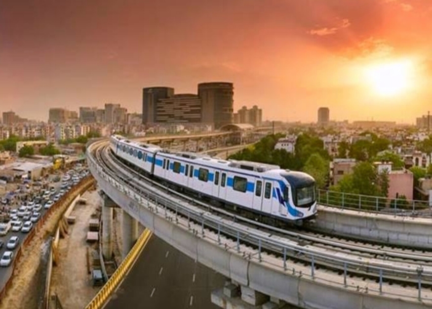 Rapid Metro stations and road connectivity map around Golf Course Road Gurgaon