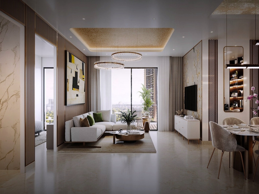 Luxury room interiors at M3M Jacob & Co luxury residence with premium finishes
