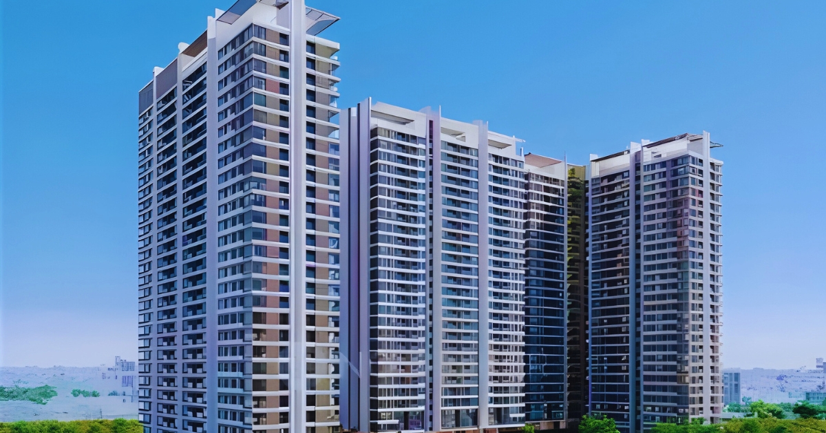 Luxury high-rise residential towers in Ambience Island Gurgaon, showcasing premium living in one of the posh areas in Gurgaon.