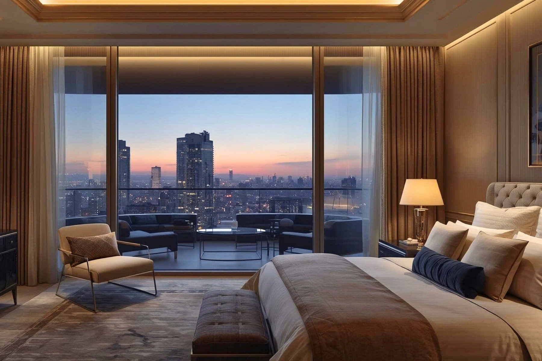 Oberoi 360 North Gurgaon Ultra Luxury Master Bedroom Interior