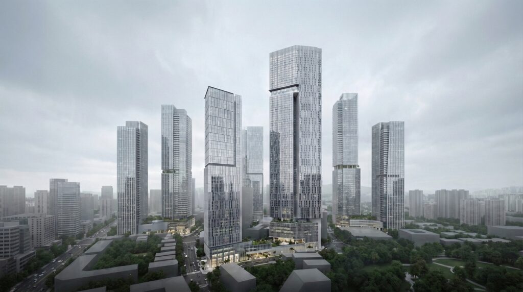 Oberoi 360 North Gurgaon ultra luxury residential towers exterior view Sector 58